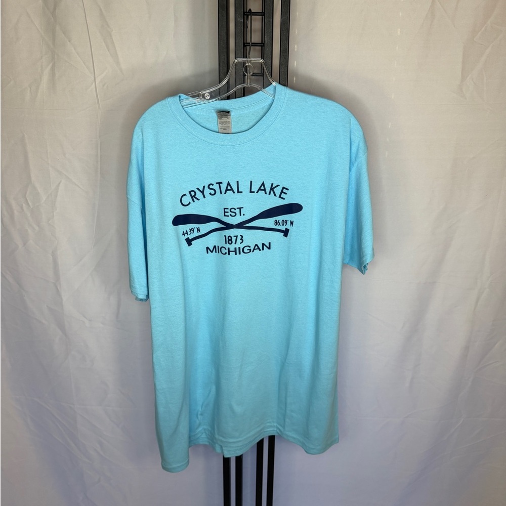 Gildan Sky Blue Crystal Lake‎ Tee